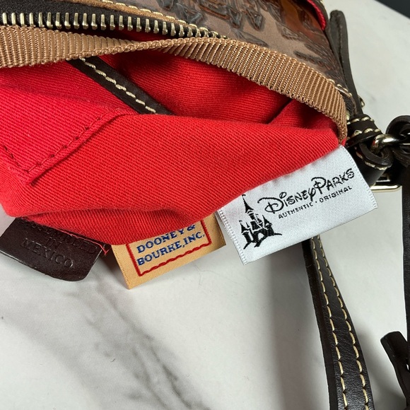 Dooney & Bourke Disney Tan Brown Leather Sketch Crossbody Bag - Picture 12 of 15
